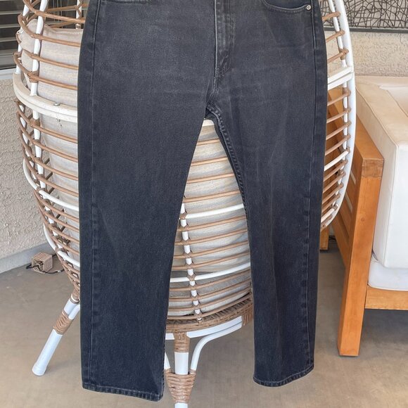 Levi's 505 Black Men's Jeans   button Fly Classic 36 x30 - Picture 4 of 13